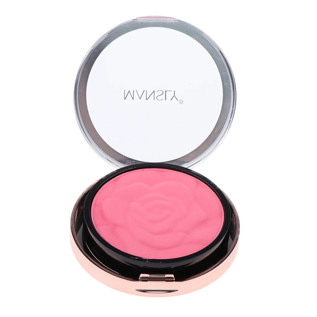 Matte Smooth Contouring Blush Face Blusher Powder Palette with Brush Mirror Beauty Cosmetics Matte Smooth Contouring Blush Face Blusher Powder Palette with Brush Mirror Beauty Cosmetics