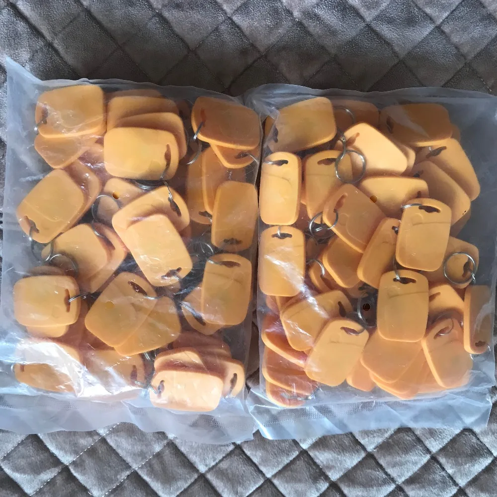 100Pcs / Lot 13.56 MHZ yellow RFID IC Card Token Tags Key Keyfobs for Access Control Entrance Mechine
100Pcs / Lot 13.56 MHZ yellow RFID IC Card Token Tags Key Keyfobs for Access Control Entrance Mechine