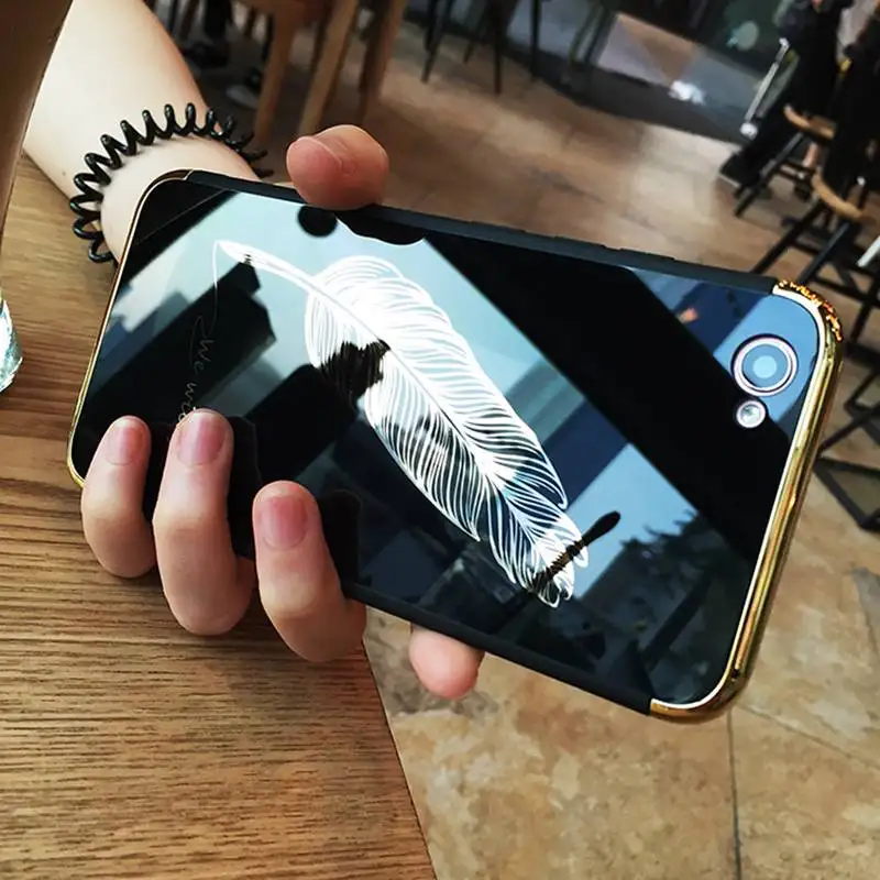Plating Mirror Feather Soft TPU Back Case Cover for iPhone X 8 Plus 7 Plus 6 Plus 6S Plus for Samsung Galaxy S8 Plus Get Lanyard
Plating Mirror Feather Soft TPU Back Case Cover for iPhone X 8 Plus 7 Plus 6 Plus 6S Plus for Samsung Galaxy S8 Plus Get Lanyard