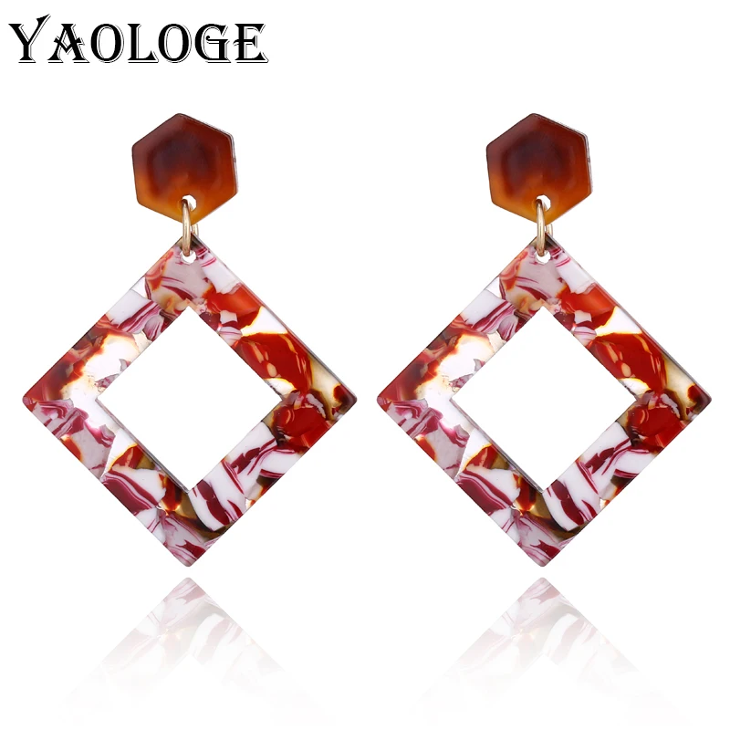 YAOLOGE Acrylic Earrings Unique Personality Oval Hollow Bohemian Style For Women Dangler Fashion Jewelry NEW
YAOLOGE Acrylic Earrings Unique Personality Oval Hollow Bohemian Style For Women Dangler Fashion Jewelry NEW