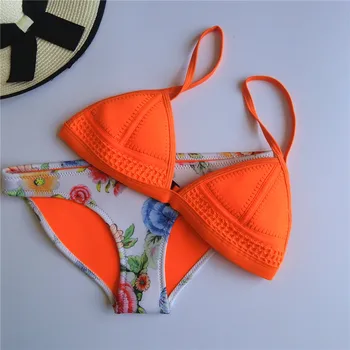 2018 New Sexy Micro Triangle Bikinis Set Neoprene Push Up Women Vintage Tong String Swimsuit Brazilian Beach Bathing Swimwear
2018 New Sexy Micro Triangle Bikinis Set Neoprene Push Up Women Vintage Tong String Swimsuit Brazilian Beach Bathing Swimwear