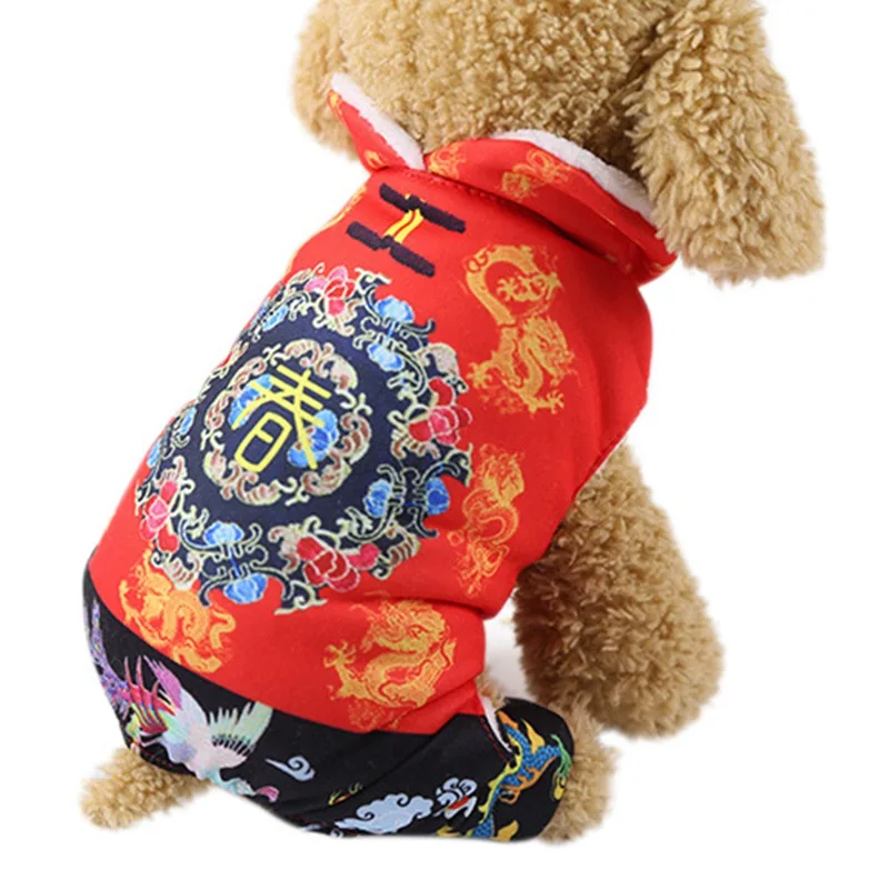 Dog Clothes New Year Coat Pet Cat Costume Pet Button Coat Dog Dress With Chinese Style For Chihuahua Clothes For Dog
Dog Clothes New Year Coat Pet Cat Costume Pet Button Coat Dog Dress With Chinese Style For Chihuahua Clothes For Dog