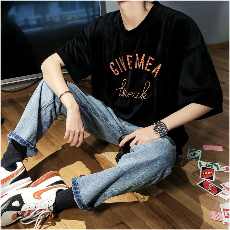Men's T-shirt 2019 summer new round collar cotton slim short sleeve letters embroidery loose personality casual men's wear
Men's T-shirt 2019 summer new round collar cotton slim short sleeve letters embroidery loose personality casual men's wear
