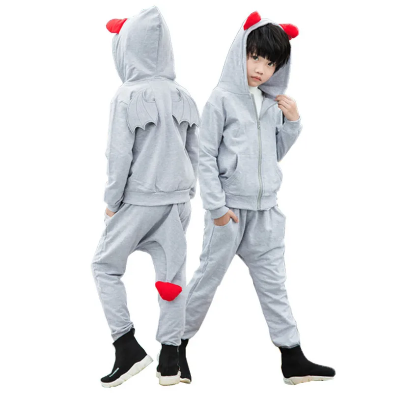 Kids Boys Hoodies Pants Set Autumn Casual Long Sleeve Tracksuit Children 2 Pcs Sets Cartoon Little Devil Costume With Wing Tails
Kids Boys Hoodies Pants Set Autumn Casual Long Sleeve Tracksuit Children 2 Pcs Sets Cartoon Little Devil Costume With Wing Tails