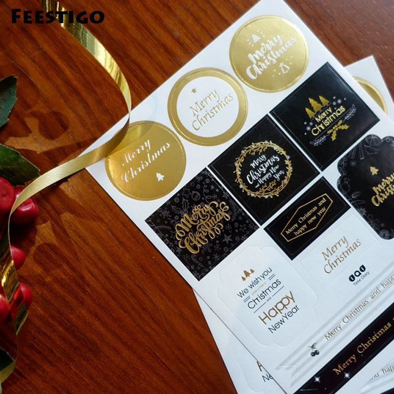 FEESTIGO 2PCS/Lot Christmas Decoration Gift Paper Stickers DIY Gift Tags Labels For New Year Presents Scrapbooking Post
FEESTIGO 2PCS/Lot Christmas Decoration Gift Paper Stickers DIY Gift Tags Labels For New Year Presents Scrapbooking Post