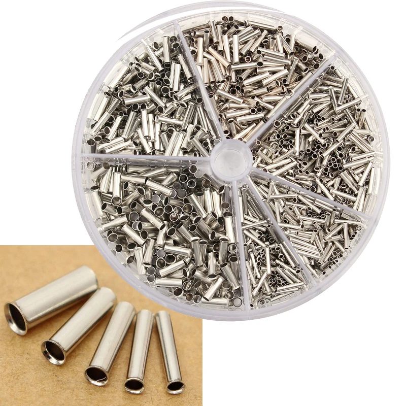 New Round Box 1900pcs Insulated Bare Copper Crimp Wire Connector Cord Pin End Uninsulation Terminal 0.5/0.75/1.0/1.5/2.5mm
New Round Box 1900pcs Insulated Bare Copper Crimp Wire Connector Cord Pin End Uninsulation Terminal 0.5/0.75/1.0/1.5/2.5mm