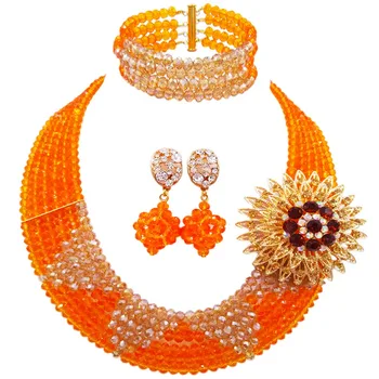 LAANC Brand Hot Sale Latest New Design Orange Champagne Gold AB Women Engagement Crystal Beads Necklace Jewelry Sets 6C-SJ-19
LAANC Brand Hot Sale Latest New Design Orange Champagne Gold AB Women Engagement Crystal Beads Necklace Jewelry Sets 6C-SJ-19