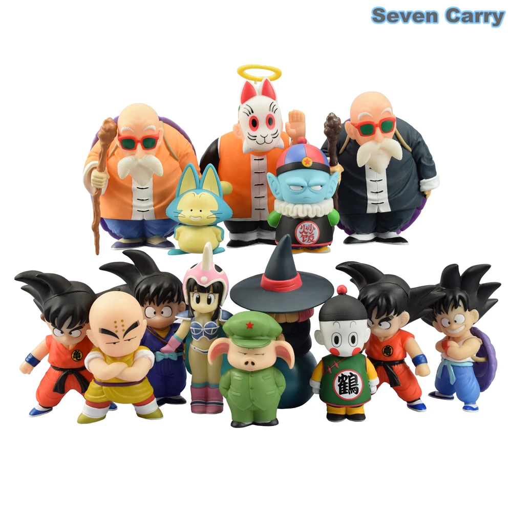 Anime Dragon Ball Z Goku Chiaotzu Pilaf chichi Krillin Kame Sennin childhood Ver. Action Figure Model Toy Christmas Gift CSL103
Anime Dragon Ball Z Goku Chiaotzu Pilaf chichi Krillin Kame Sennin childhood Ver. Action Figure Model Toy Christmas Gift CSL103