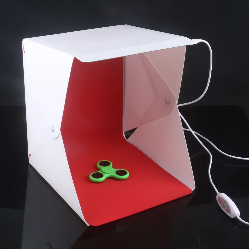 NEW Mini Folding Studio Diffuse lightBox With LED Light Black White Green Red Background Photo Studio Accessories Lightbox
NEW Mini Folding Studio Diffuse lightBox With LED Light Black White Green Red Background Photo Studio Accessories Lightbox