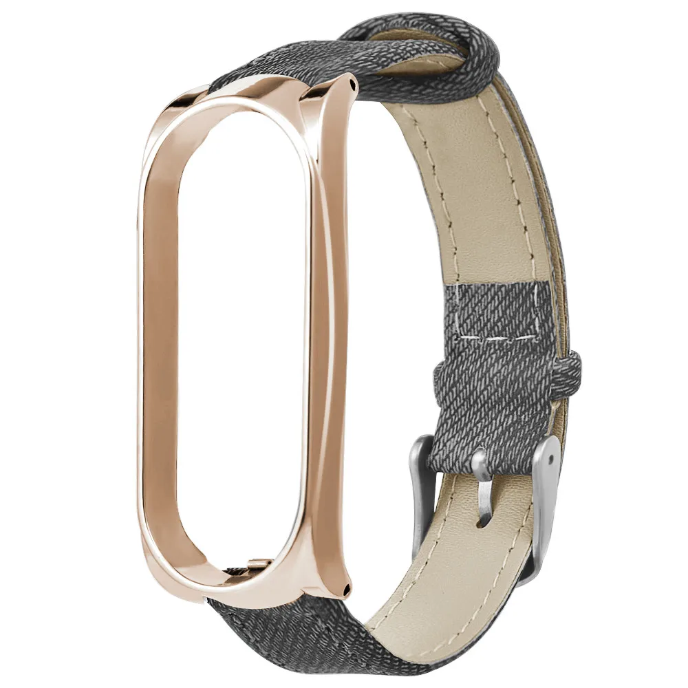 New Fashion Gray Denim Bracelet Metal Case Wristband Strap Watch Band For Xiaomi Mi Band 3
New Fashion Gray Denim Bracelet Metal Case Wristband Strap Watch Band For Xiaomi Mi Band 3