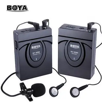 5PCS BOYA BY-WM5 Wireless Lavalier Microphone Microphone System for Canon Nikon Sony DSLR Camera +DHL EMS Fast Shipping
5PCS BOYA BY-WM5 Wireless Lavalier Microphone Microphone System for Canon Nikon Sony DSLR Camera +DHL EMS Fast Shipping