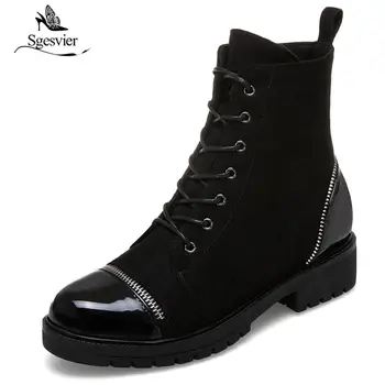 Sgesvier British Style Red Black Cross Straps Matin Boots Autumn Winter Shoes Woman Thick Heel Round Toe Ankle Boots OX617
Sgesvier British Style Red Black Cross Straps Matin Boots Autumn Winter Shoes Woman Thick Heel Round Toe Ankle Boots OX617