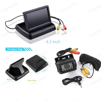 24 V truck reverse parking camera + 4.3 inch Foldable TFT LCD Rearview Mirror Monitor for parking reversing, free shipping
24 V truck reverse parking camera + 4.3 inch Foldable TFT LCD Rearview Mirror Monitor for parking reversing, free shipping