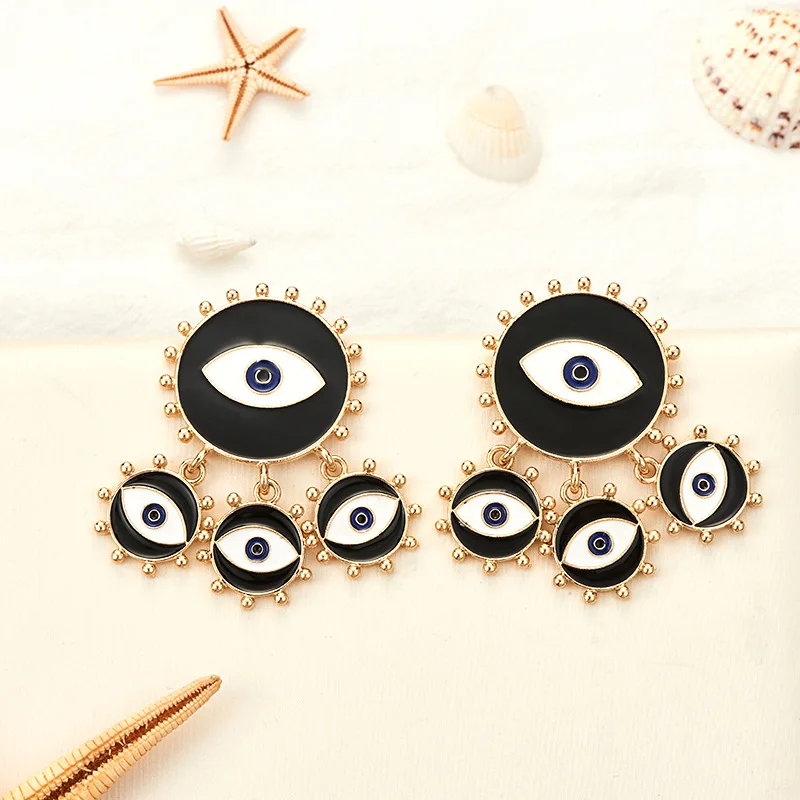 AENSOA Trendy Big Black Evil Eye Exaggerated Drop Earrings For Women Vintage Punk Statement Dangle Earrings 2019 Jewellery
AENSOA Trendy Big Black Evil Eye Exaggerated Drop Earrings For Women Vintage Punk Statement Dangle Earrings 2019 Jewellery