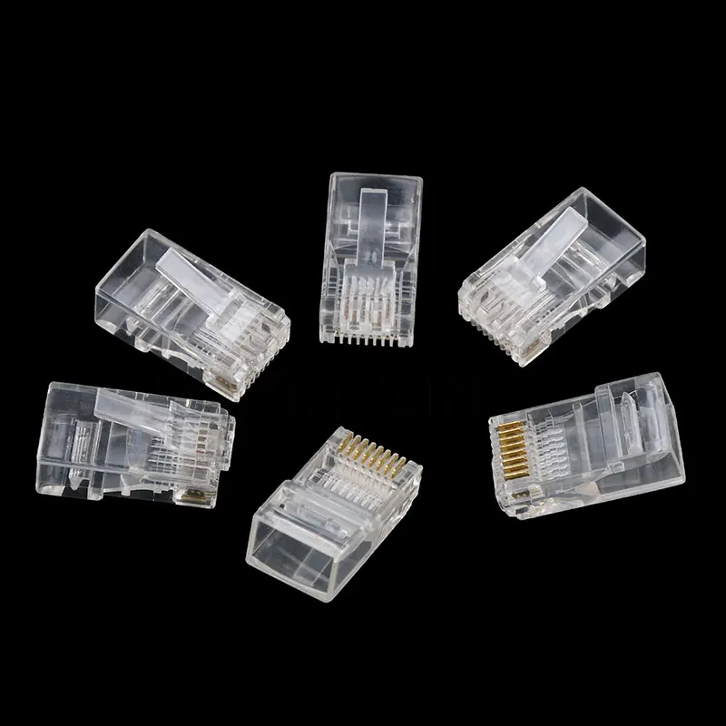Kebidu 50pcs RJ45 RJ-45 CAT5 CAT6 Modular Jack 8P8C Plug Network Ethernet Connector 8 Pins Lan Network Cable Heads
Kebidu 50pcs RJ45 RJ-45 CAT5 CAT6 Modular Jack 8P8C Plug Network Ethernet Connector 8 Pins Lan Network Cable Heads