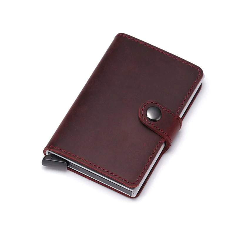 Aluminum Slim Wallet Genuine Leather Holder Mini Metal Wallet Automatic Pop Up Id Credit Card Coin Purse Drop Shipping
Aluminum Slim Wallet Genuine Leather Holder Mini Metal Wallet Automatic Pop Up Id Credit Card Coin Purse Drop Shipping