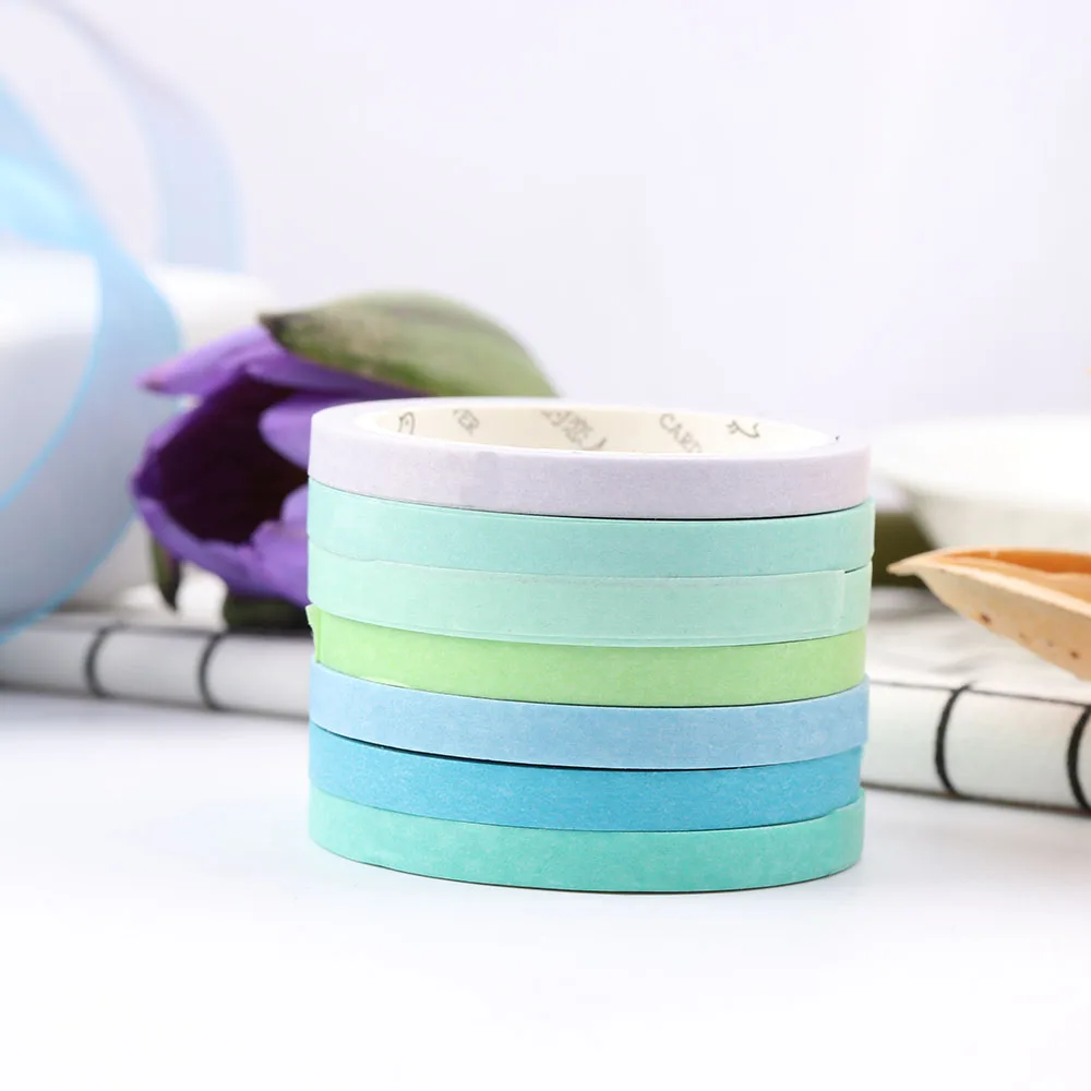 3PCS/Set 3mm*7m Slim Rainbow Tape Candy Color Sticky Paper Decor Crafts School Office Stationery Supplies Random Color
3PCS/Set 3mm*7m Slim Rainbow Tape Candy Color Sticky Paper Decor Crafts School Office Stationery Supplies Random Color
