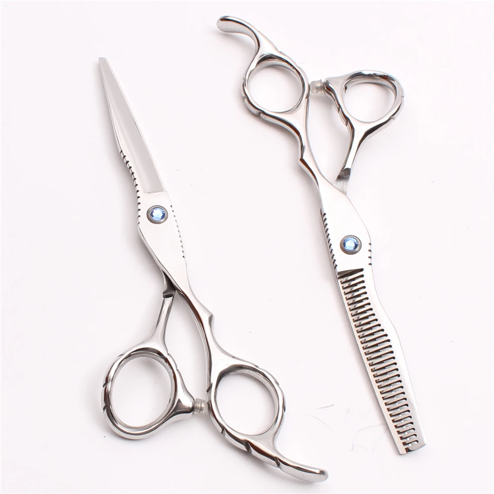 6'' 17.5cm Customized Logo 440C Silver Hairdresser's Scissors Cutting Shears Thinning Scissors Professional Hair Scissors C1011
6'' 17.5cm Customized Logo 440C Silver Hairdresser's Scissors Cutting Shears Thinning Scissors Professional Hair Scissors C1011