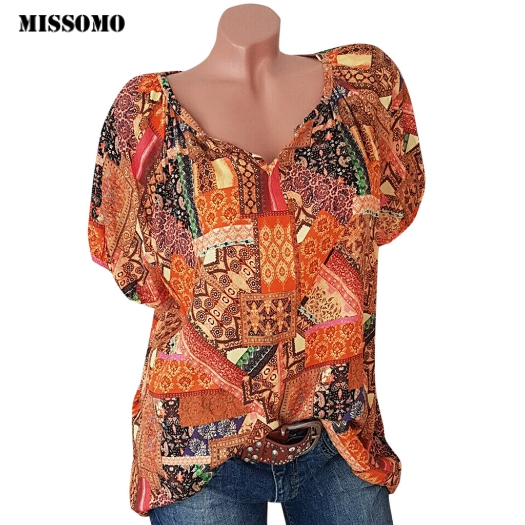 MISSOMO Plus Size t shirt women Print Pullover Tops Chiffon Shirt Women tshirt haut Female t-shirt tee shirt femme vintage 619
MISSOMO Plus Size t shirt women Print Pullover Tops Chiffon Shirt Women tshirt haut Female t-shirt tee shirt femme vintage 619