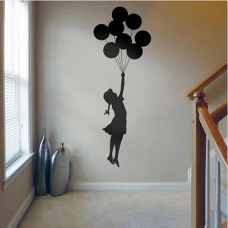 Banksy Wall Sticker Floating Balloon Girl Banksy Art home decor Vinyl wall decal Self Adhesive Graffiti DIY home decoration
Banksy Wall Sticker Floating Balloon Girl Banksy Art home decor Vinyl wall decal Self Adhesive Graffiti DIY home decoration