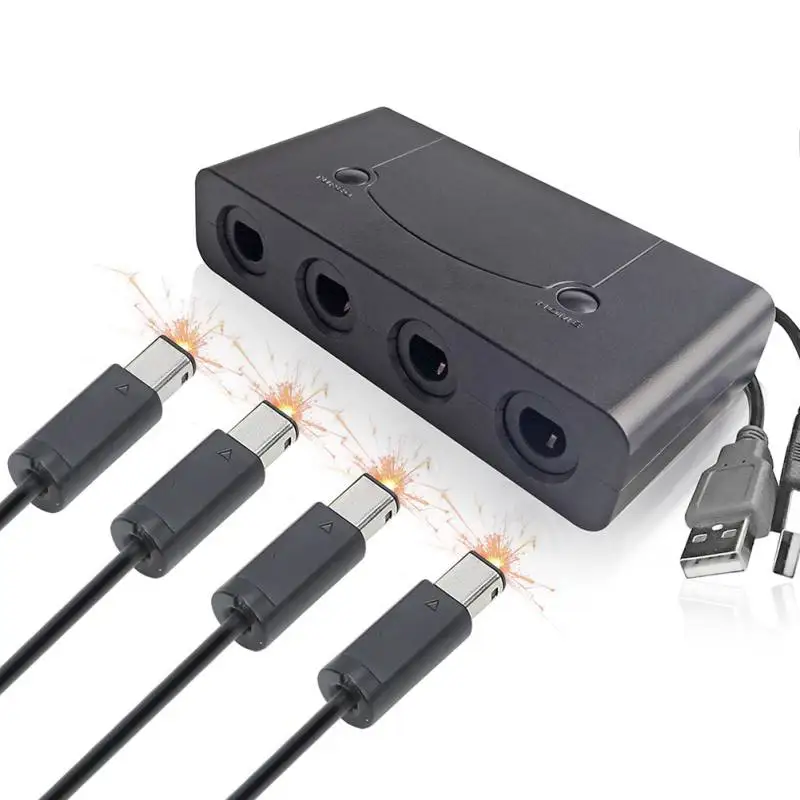 GC Controllers USB Adapter Converter for Wii /Nintendo Switch Supports Home and Turbo Functions 4 Ports Converter For GameCube
GC Controllers USB Adapter Converter for Wii /Nintendo Switch Supports Home and Turbo Functions 4 Ports Converter For GameCube