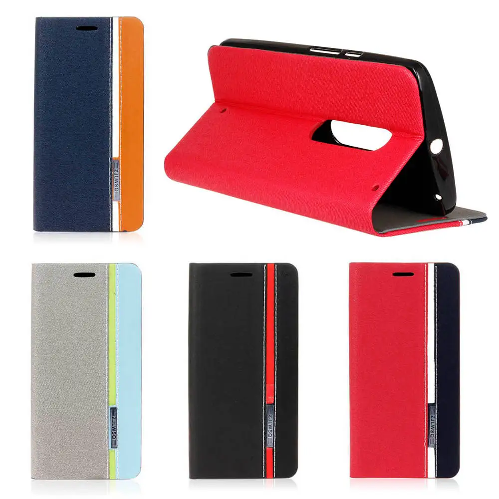 

Mixed Colors Flip PU Leather Wallet Phone Cover For Motorola Moto X Play G2 G3 G4 Plus G5 Plus Z E3 C Plus Cover with Card Slots