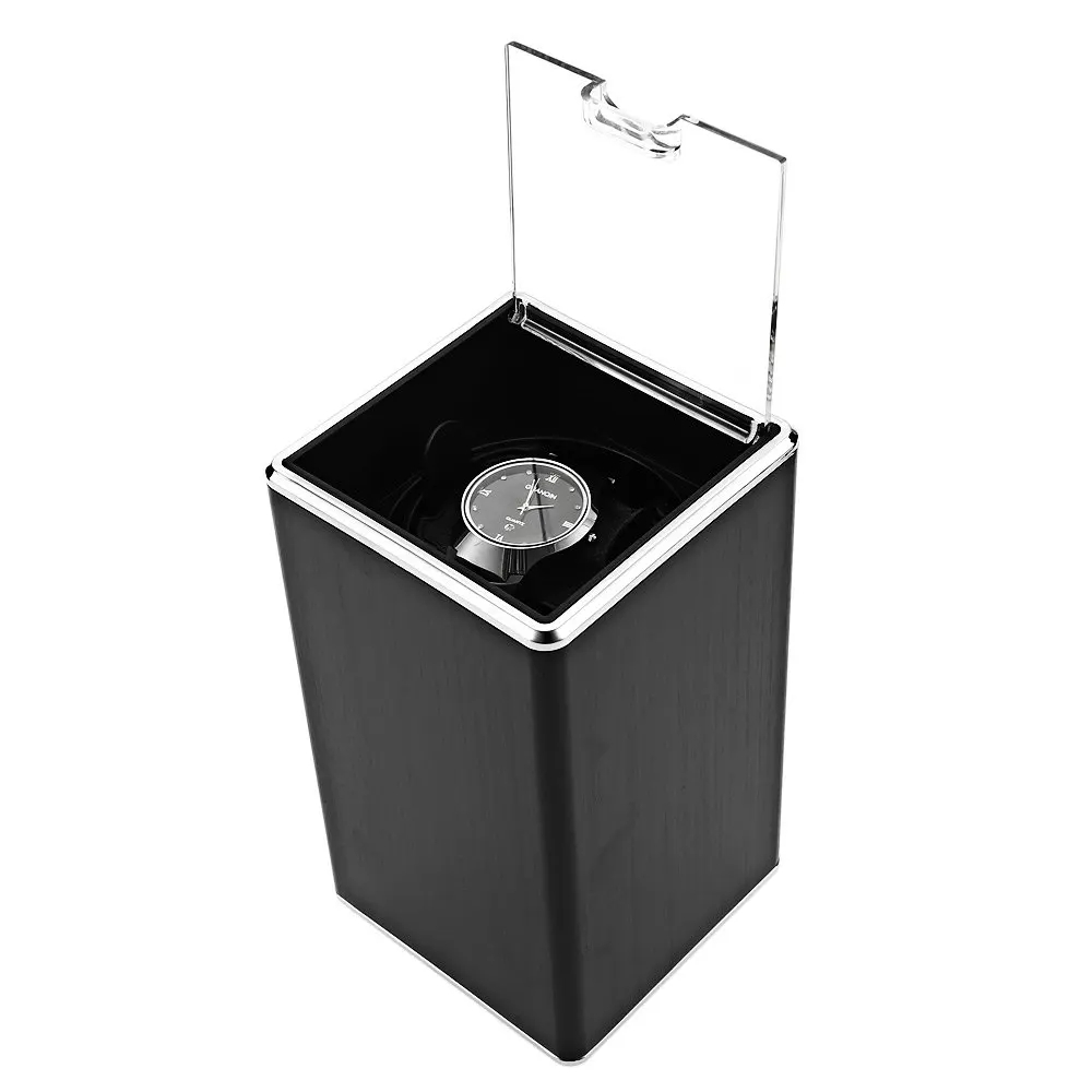 Automatic Rotation Watch Winder Display Box Transparent Cover Jewelry Storage Organizer with EU Plug
Automatic Rotation Watch Winder Display Box Transparent Cover Jewelry Storage Organizer with EU Plug