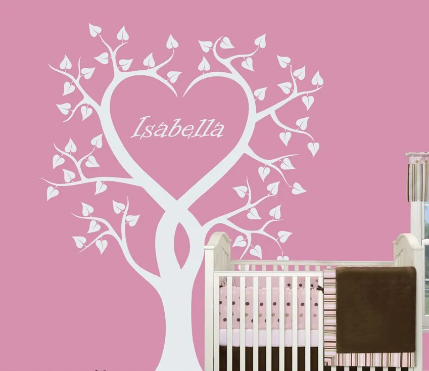 Special Heart Pattern Wall Stickers Nursery Tree With Custom Names Cute Wall Murals Kids Rooms Sweet Decor Wall Decals Wm-574
Special Heart Pattern Wall Stickers Nursery Tree With Custom Names Cute Wall Murals Kids Rooms Sweet Decor Wall Decals Wm-574