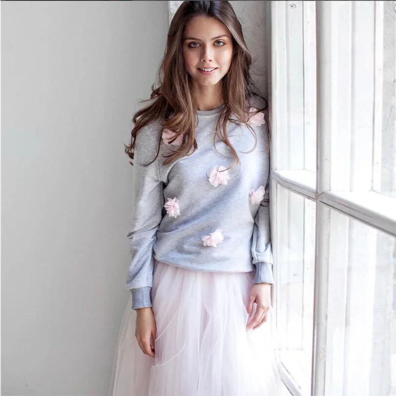New Style in Autumn 2017 Ladies Floral Heavy Blend Crew neck Sweater Pullover Long Sweat Tops Jumper
New Style in Autumn 2017 Ladies Floral Heavy Blend Crew neck Sweater Pullover Long Sweat Tops Jumper