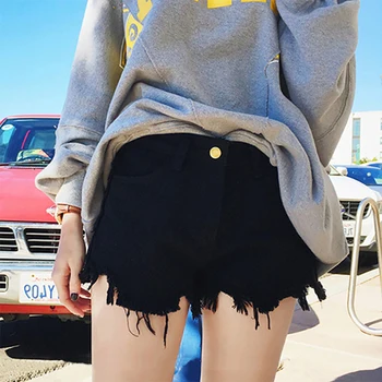 Women's Summer Shorts Jeans Button Denim Black Korean Vintage Wide Leg High Waist Female Loose Shorts
Women's Summer Shorts Jeans Button Denim Black Korean Vintage Wide Leg High Waist Female Loose Shorts