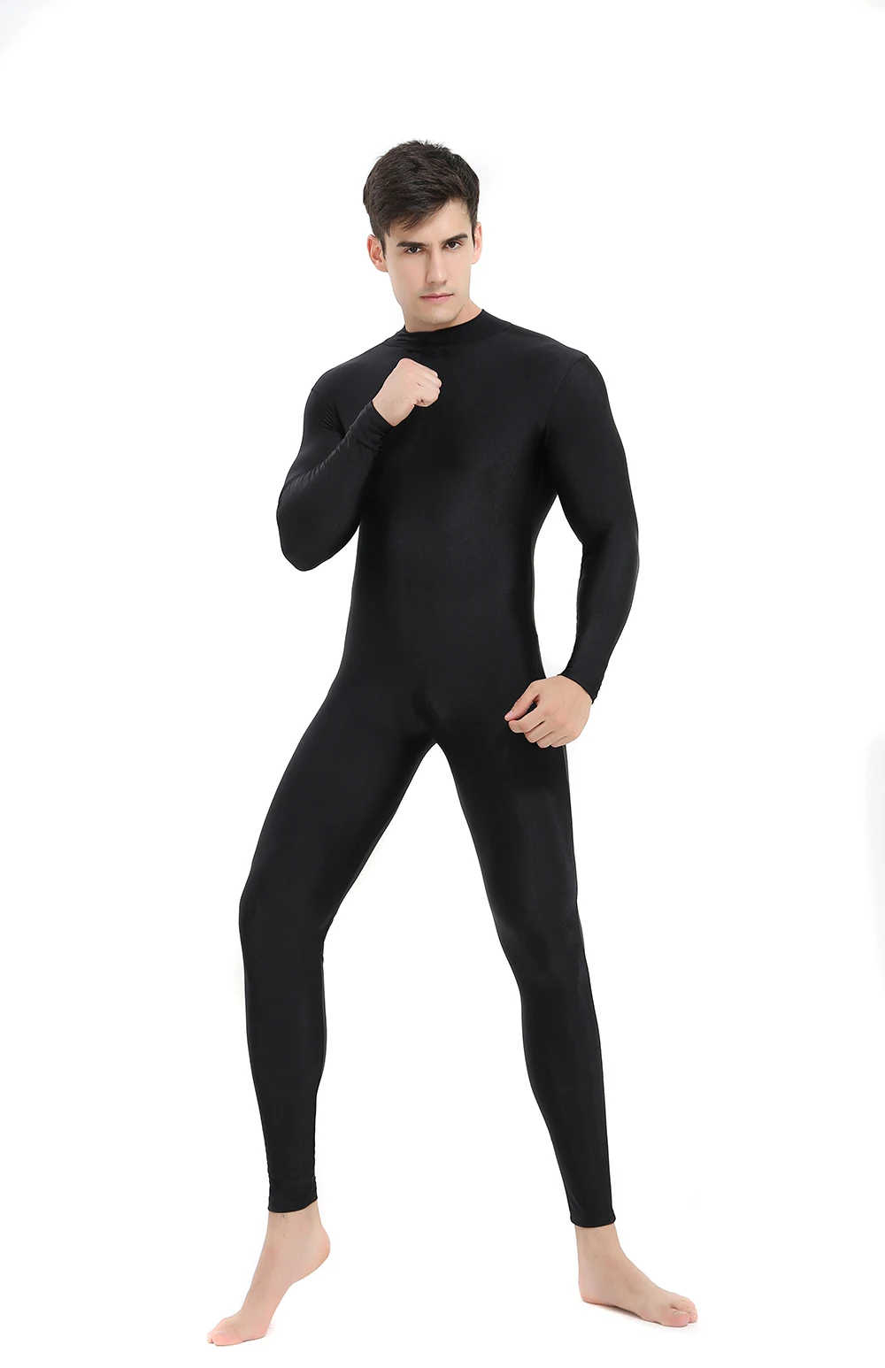 Adulto De Manga Larga Unitardo Hombres Spandex Lycra Unitardo Unisex