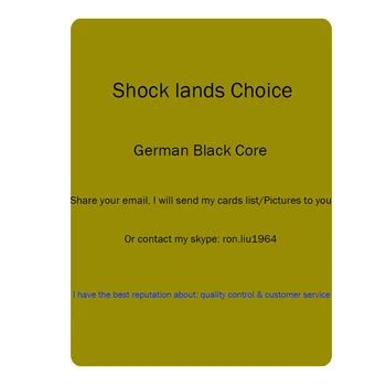 Ron's Shock lands magical proxy playing Cards Choice Best Quality and Customer Service Board Game Deck Cards
Ron's Shock lands magical proxy playing Cards Choice Best Quality and Customer Service Board Game Deck Cards