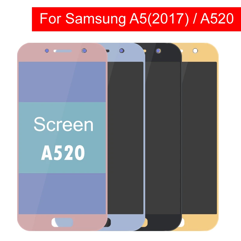 ЖК дисплей для Samsung Galaxy A5 2017 LCD A520 SM A520F кодирующий преобразователь сенсорного