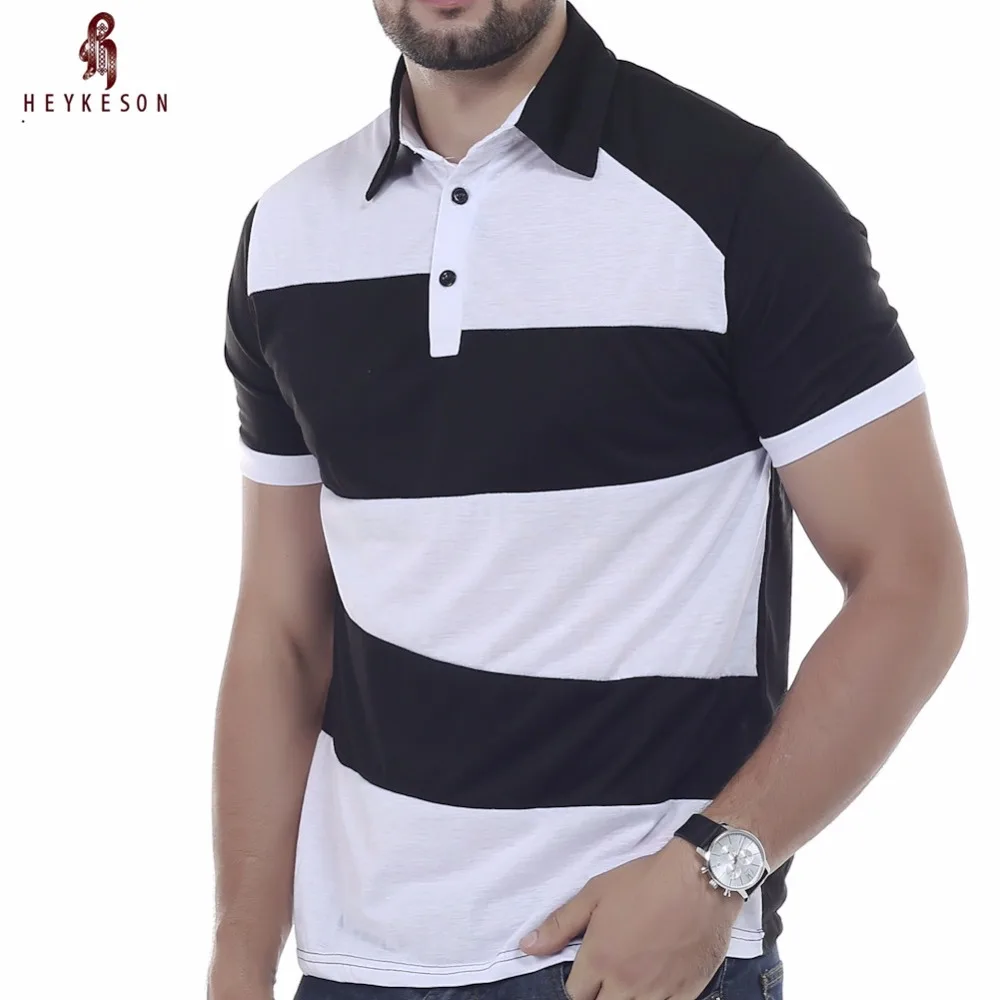 HEYKESON Mens Polo Shirt Brands 2018 Male Short Sleeve Fashion Casual Slim Personality Spell Color Polos
HEYKESON Mens Polo Shirt Brands 2018 Male Short Sleeve Fashion Casual Slim Personality Spell Color Polos