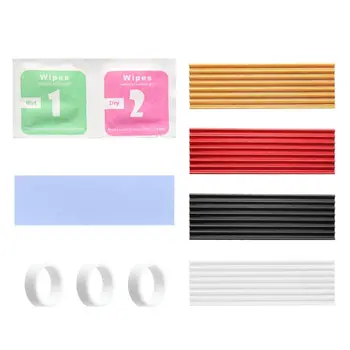 1Set Aluminum Cooling Heatsink Cooling Thermal Pad Cooler For NVME M.2 NGFF 2280 PCI-E SSD Solid State Hard Drive Disk Ordinary
