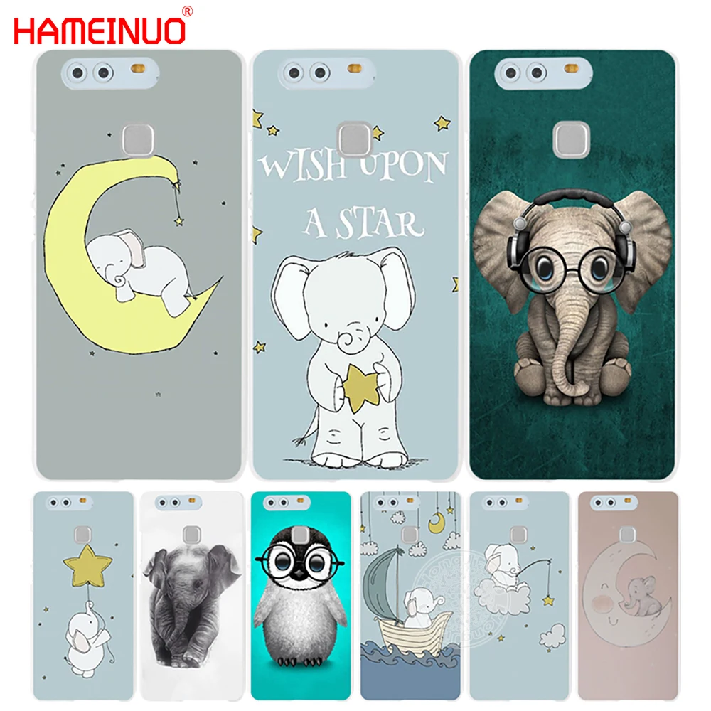 HAMEINUO Elephant Nursery Art Cover phone Case for huawei Ascend P7 P8 P9 P10 lite plus G8 G7 honor 5C 2017 mate 8 | Мобильные