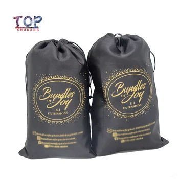 Customized Logo Black Wig Bags Polyester Satin Silk Bags Drawstring Hair Bags Packaging Hair Extension Packaging Bags
Customized Logo Black Wig Bags Polyester Satin Silk Bags Drawstring Hair Bags Packaging Hair Extension Packaging Bags