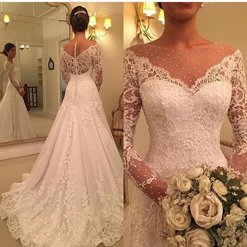vestido de noiva manga longa Sexy Mermaid Wedding Dresses Gorgeous Pearls Lace Long Sleeve Wedding Dress 2019 Bridal Gowns
vestido de noiva manga longa Sexy Mermaid Wedding Dresses Gorgeous Pearls Lace Long Sleeve Wedding Dress 2019 Bridal Gowns