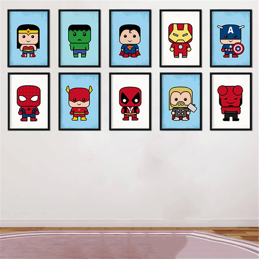 Nordic Minimalist Poster Cartoon Superman Spider Man Superhero Painting Wall Art Print Canvas For Kids Room Home Decor Chapter 1
Nordic Minimalist Poster Cartoon Superman Spider Man Superhero Painting Wall Art Print Canvas For Kids Room Home Decor Chapter 1