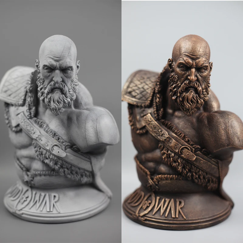 

High Quality 1/3 Scale God Of War 4 Kratos Bust Statue Resin FIGURE Statue Fans Collection 27cm H