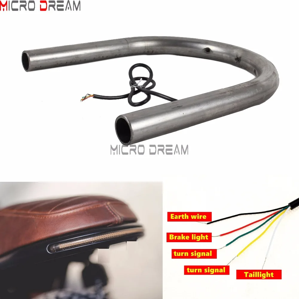 Universal Motorcycle Retro 1'' Tube Flat Rear Seat Loop Cafe Racer Frame Hoop w/LED Signal Light For Harley Cruiser Bobber Racer
Universal Motorcycle Retro 1'' Tube Flat Rear Seat Loop Cafe Racer Frame Hoop w/LED Signal Light For Harley Cruiser Bobber Racer