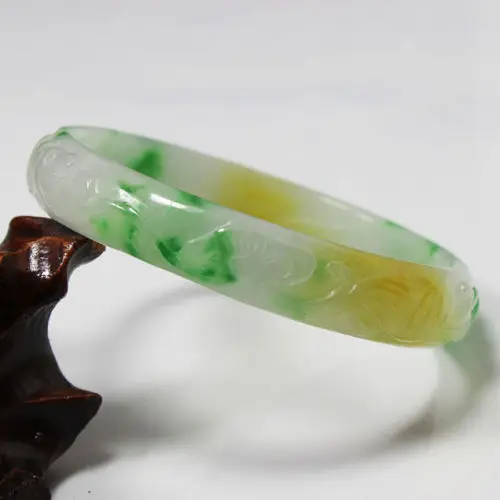 free shipping 01797 Beautiful Hand-carved Emerald Green Jadeite Jade Gems Bracelet Bangle
free shipping 01797 Beautiful Hand-carved Emerald Green Jadeite Jade Gems Bracelet Bangle