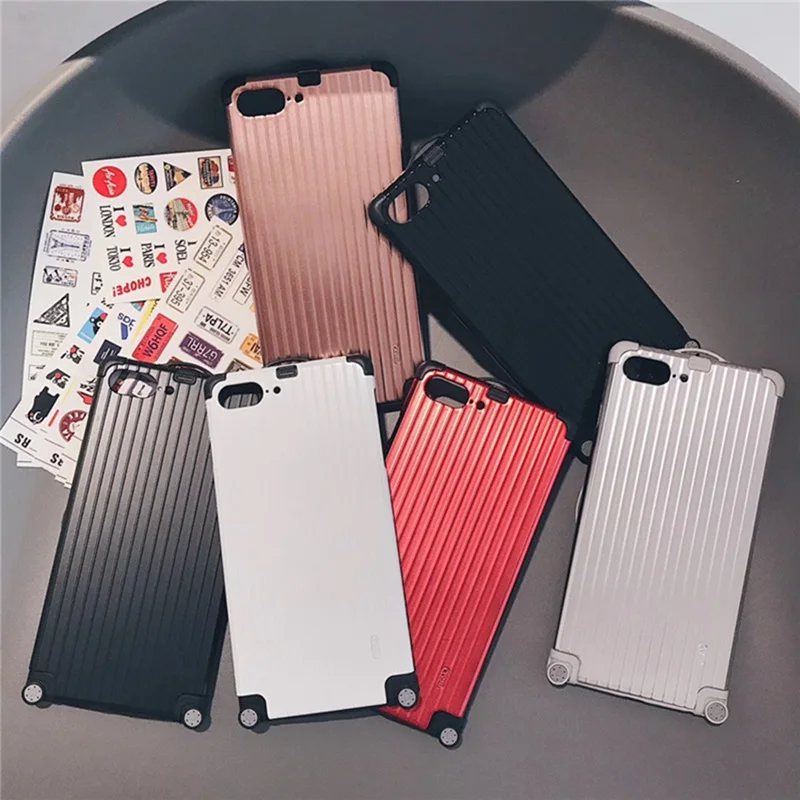classic High Quality Luggage Phone Case For iphone X XS 6 6s plus 7 8 plus Luxury Suitcase DIY lovers Cover Cases Metal Shell
classic High Quality Luggage Phone Case For iphone X XS 6 6s plus 7 8 plus Luxury Suitcase DIY lovers Cover Cases Metal Shell