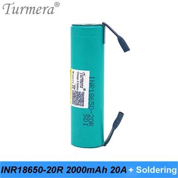 original battery 2000mah INR18650-20R 3.6V soldering 20a battery for tool screwdriver and vacuum cleaner for Turmera
original battery 2000mah INR18650-20R 3.6V soldering 20a battery for tool screwdriver and vacuum cleaner for Turmera