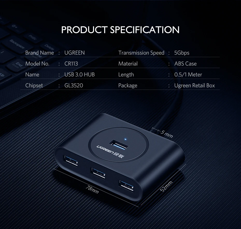 USB Hub with External 4 Ports HTB1m7mqXtfvK1RjSspfq6zzXFXae.jpg - USB Hub with External 4 Ports