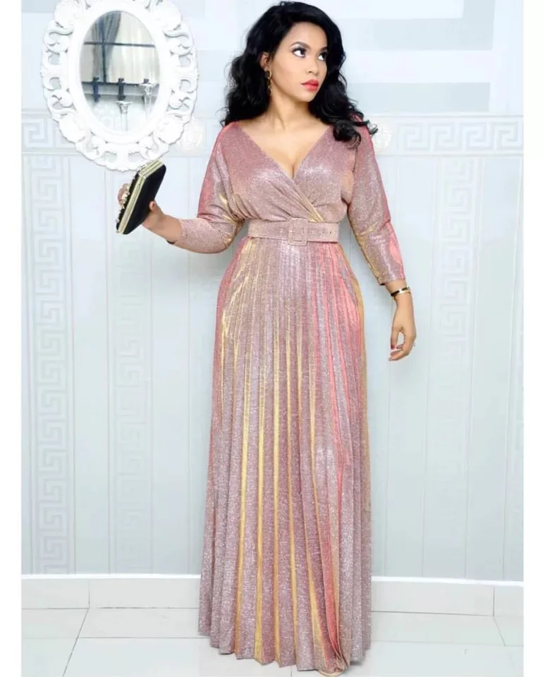 African dresses for women New hot selling popular Colorful bronzing Women party long dress v-neck younger girl long dress
African dresses for women New hot selling popular Colorful bronzing Women party long dress v-neck younger girl long dress