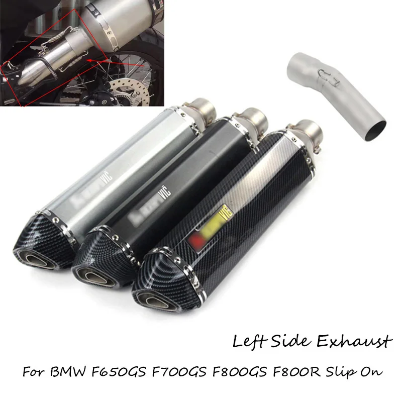 Slip On Motorcycle Exhaust Pipe Stainless Steel Mid Link Elbow + Tail Escape 51 mm Muffler for BMW F650GS F700GS F800GS F800R
Slip On Motorcycle Exhaust Pipe Stainless Steel Mid Link Elbow + Tail Escape 51 mm Muffler for BMW F650GS F700GS F800GS F800R