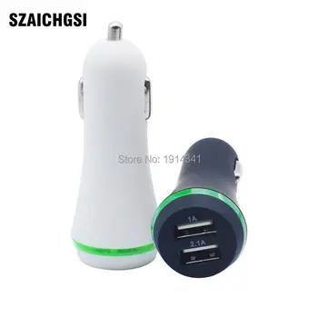 SZAICHGSI Dual 2 usb ports 5V 2.1A LED Car charger adapter for iphone 5 6 7 8 plus X samsung mobile phone wholesale 500pcs/lot
SZAICHGSI Dual 2 usb ports 5V 2.1A LED Car charger adapter for iphone 5 6 7 8 plus X samsung mobile phone wholesale 500pcs/lot