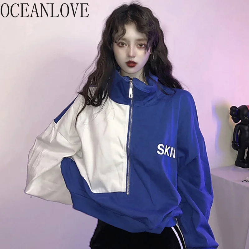 OCEANLOVE Harajuku Print Letters Thin Hoodies Zipper Turtleneck Short Streetwear Women Tops Autumn Streetwear Sweatshirt 12707
OCEANLOVE Harajuku Print Letters Thin Hoodies Zipper Turtleneck Short Streetwear Women Tops Autumn Streetwear Sweatshirt 12707
