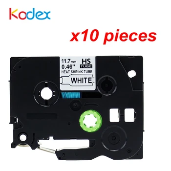 Kodex 10pcs Brother Heat Shrink Tube Label Tape 12mm Compatible for Brother HSe231 HS6231 Black on White Printer Label Sticker
Kodex 10pcs Brother Heat Shrink Tube Label Tape 12mm Compatible for Brother HSe231 HS6231 Black on White Printer Label Sticker